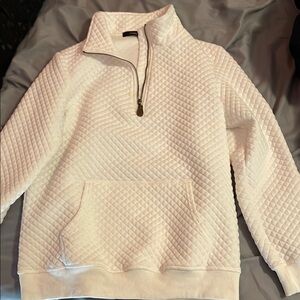 White Quilted Pullover by A New Day